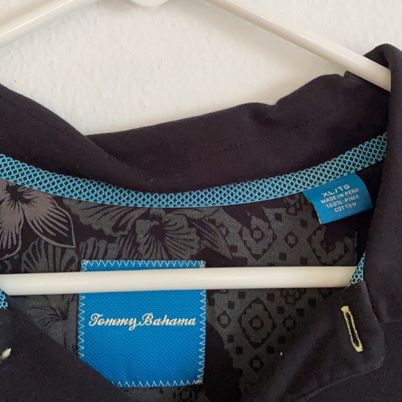 Tommy Bahama men’s black extra large polo - Picture 2 of 3